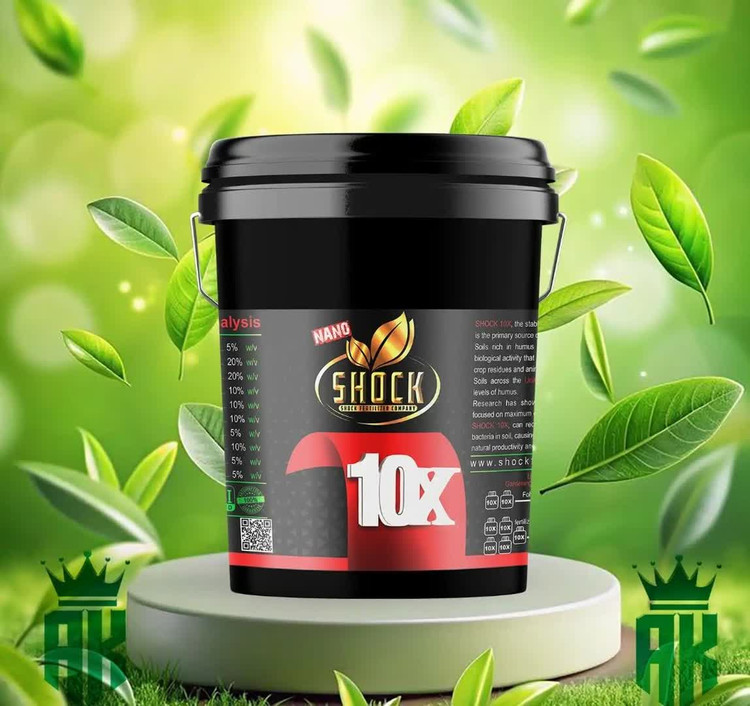 کود 10X شوک اصل – گالن 1 لیتری برای رشد سریع، میوههای درشت و محصول پربار | کود فروت ست مایع شوک ۱ لیتری – رشد سریع و گلدهی – تخفیف ویژه ارسال مزرعه شوک مزرعه شوک